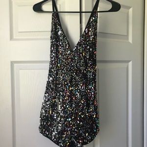 Multi Colored Sequin Romper